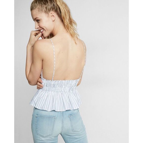 ✨ HP✨Striped Ruched Babydoll Cami✨ - Picture 5 of 5